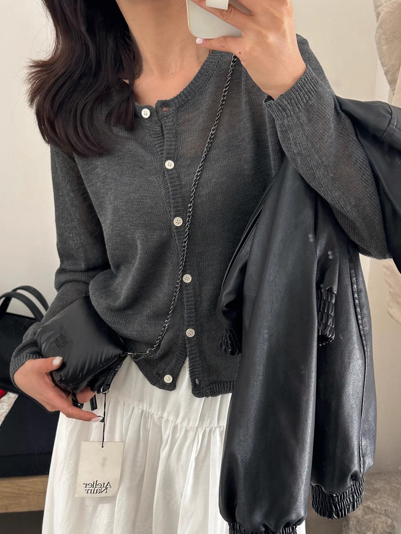 long-sleeved solid color jacket 14