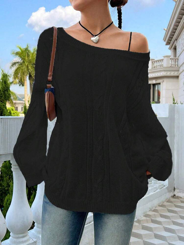 Slouchy knit top 35