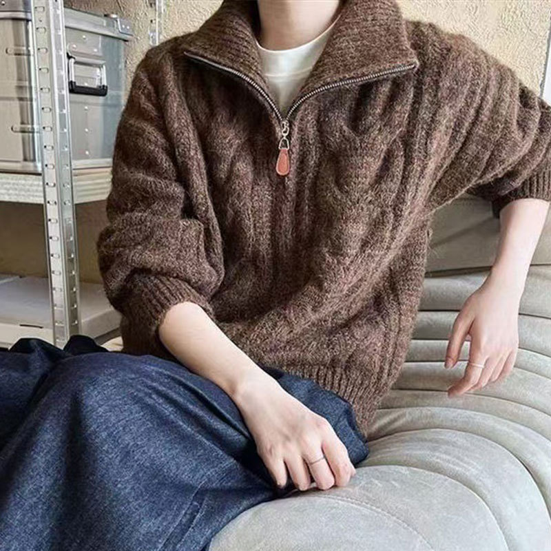 stand collar sweater 31