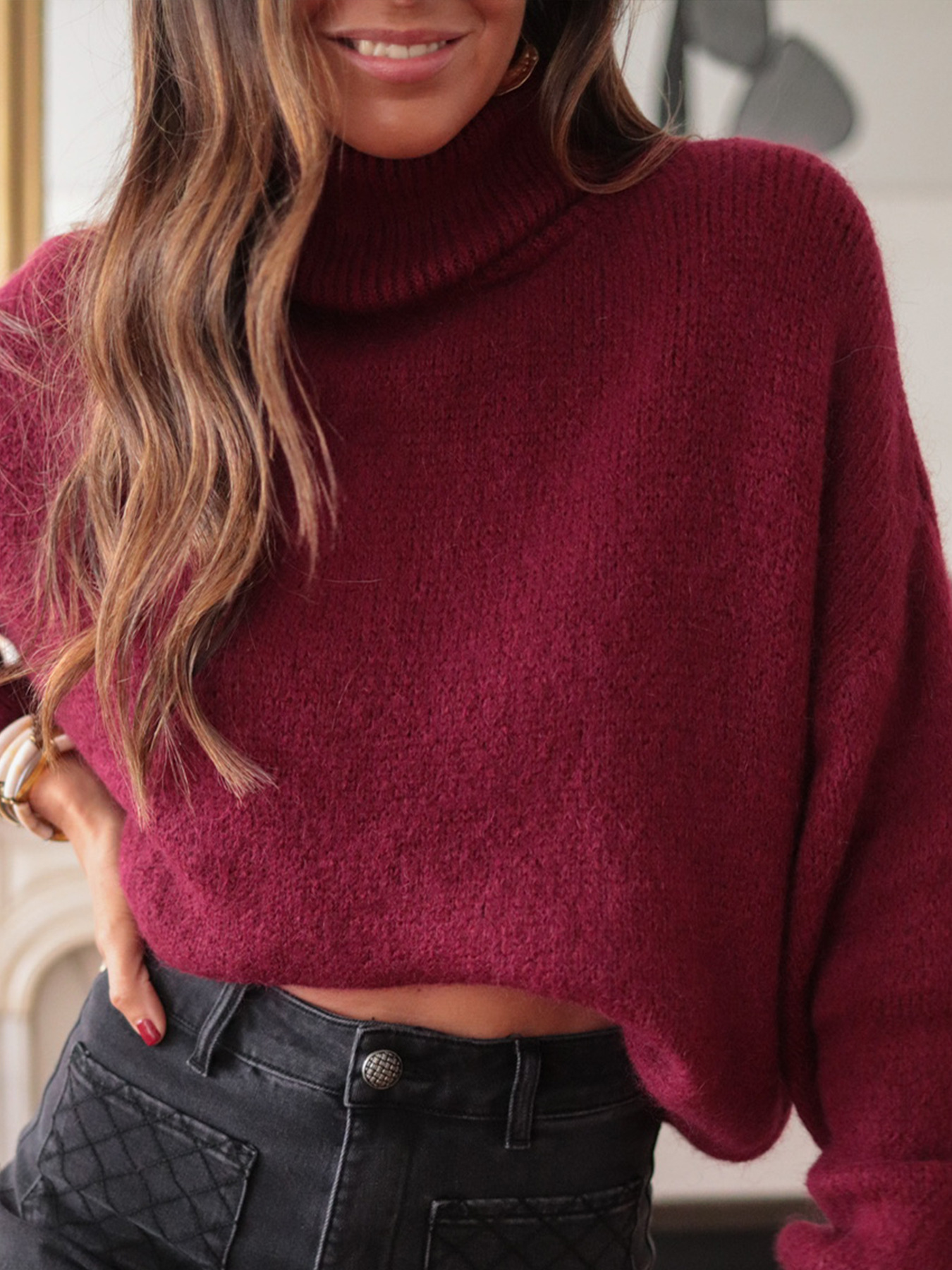 Long sleeve pullover sweater 57