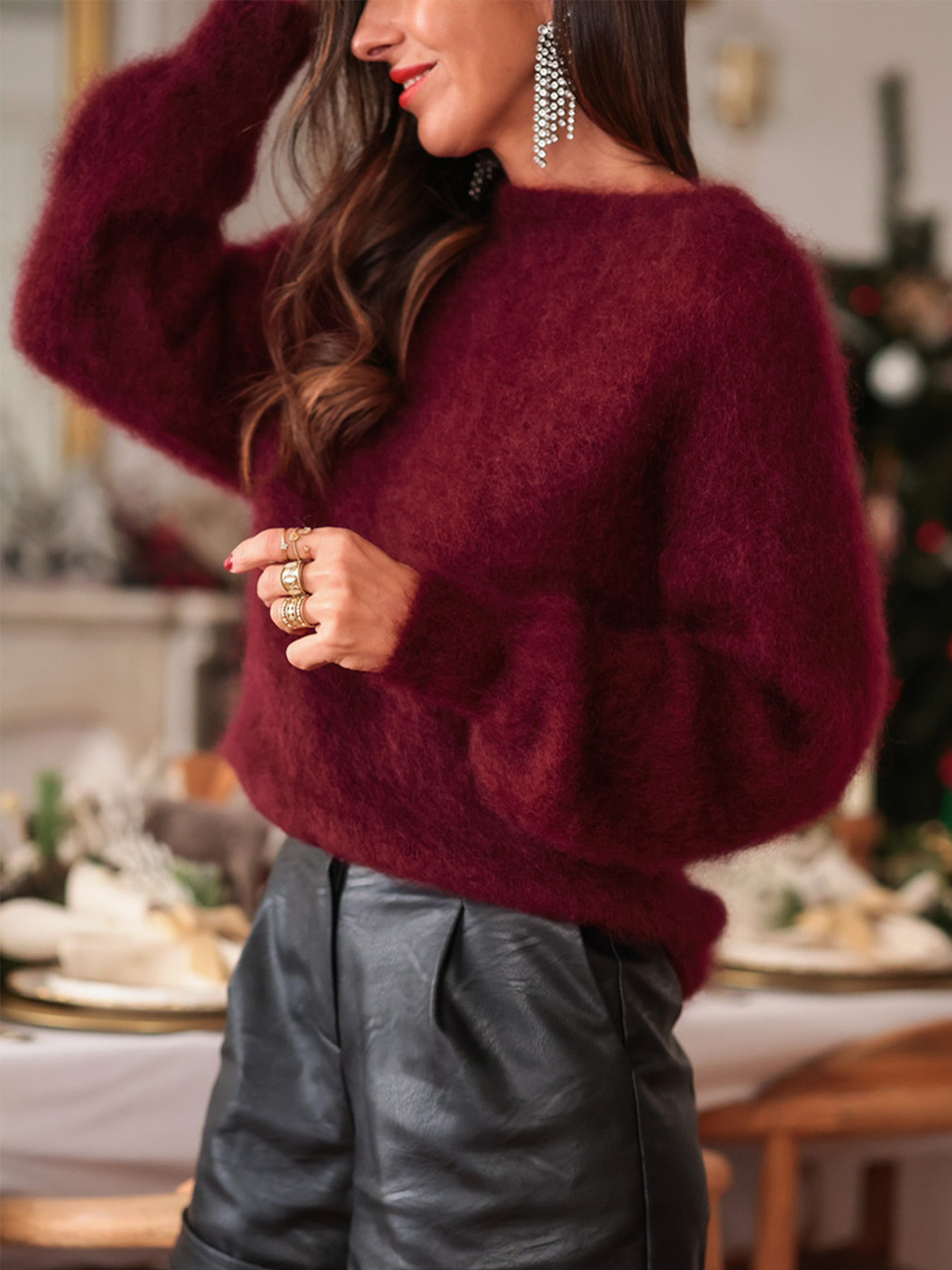 Retro elegant autumn and winter sweater 45