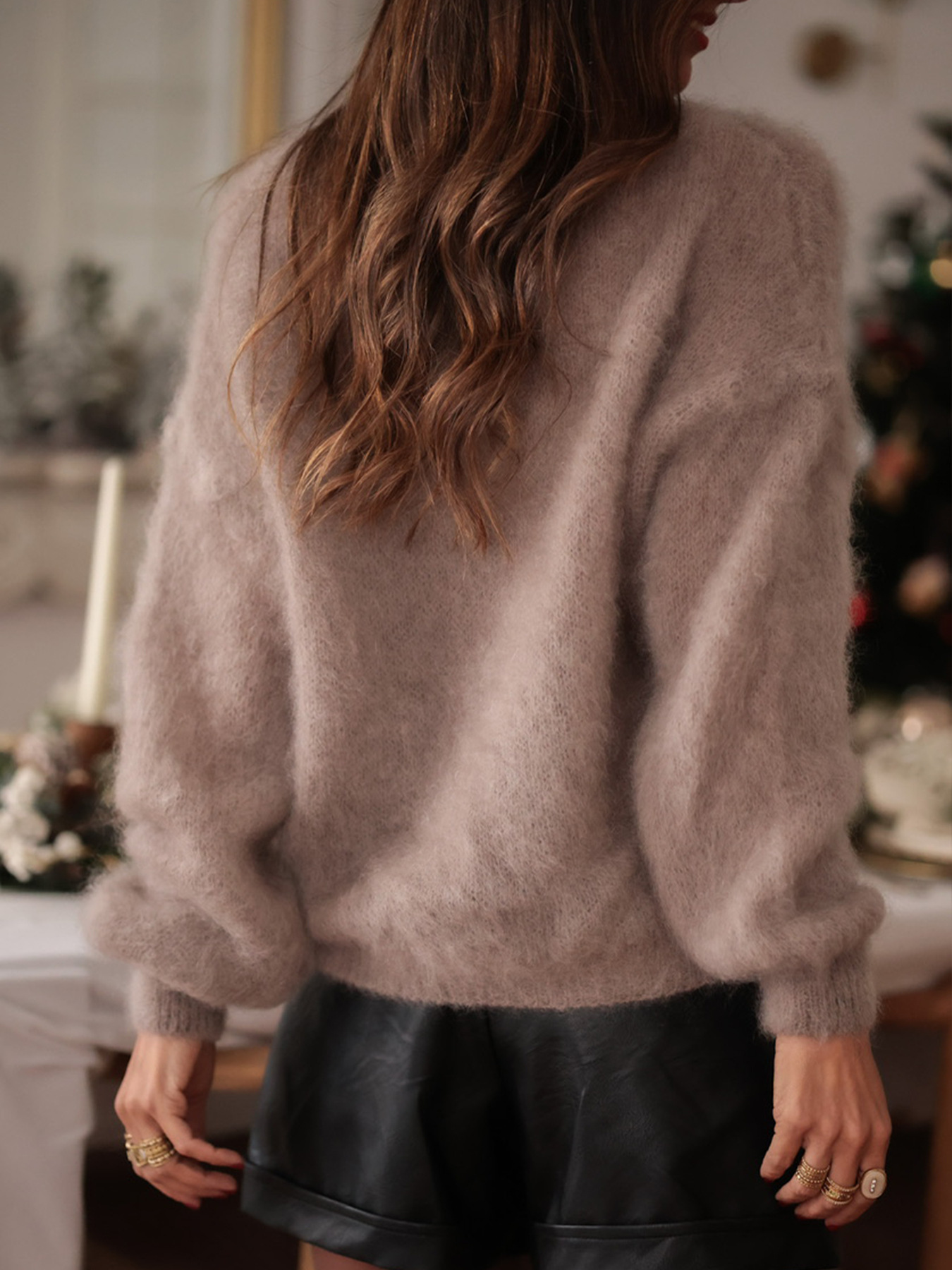 Retro elegant autumn and winter sweater 45